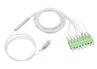Miniature Optical Fiber Splitter 1x8 Mini Type PLC With SC Connector