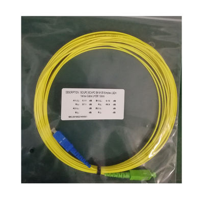Single Mode LC-LC Armored Fiber Optic Patch Cord for High-Speed Data Transmission