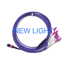 Mpo Optical Connector Om3 Multimode Fibre Optic Cable For Mpo Cassette Patch Panel