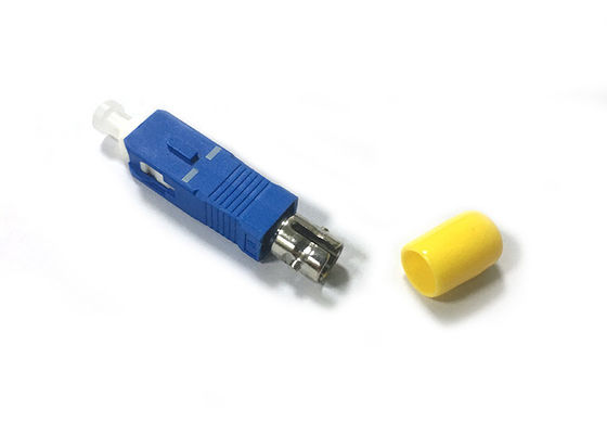 SC/PC Male to ST/PC Female Fiber Optic Transfer Adapter with Metal ST Port for Single Mode Applications