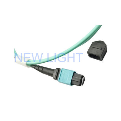 Female MTP to LC 8 Strand OM3 50uM Plenum MTP Breakout Cable for High-Speed Data Transmission