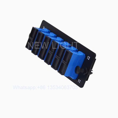 19 Inch Rack Mount Fiber Optic Patch Panel with LC SC 6/12 Port Adapter Plates and Slide-Out Drawer Enclosure