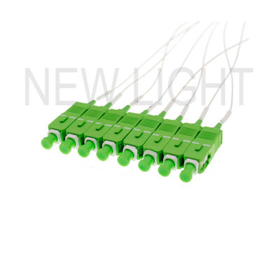 1x8 Fiber Optic PLC Splitter with Low Insertion Loss High Return Loss and Temperature Stability for FTTH Networks