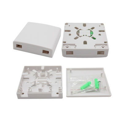 2 Port Waterproof FTTH Termination Box Wall Mountable SC Optical Fiber Termination Box