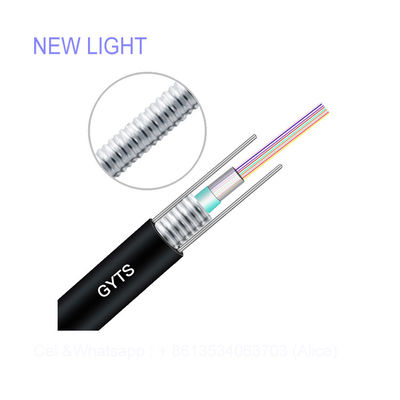Armored Fiber Optic Cable GYTS GYTA with LSZH Outer Jacket Waterproof and Crush Resistance for Aerial Use