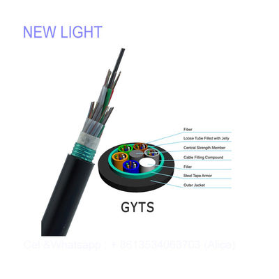 Waterproof Rodent Resistant UV Stabilized Fiber Optic Cable for Indoor and Outdoor Use GYFTA GYTS