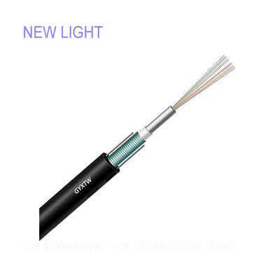 Waterproof LSZH Jacket G652D Singlemode Fiber Optic Cable Armoured for Outdoor Telecommunication