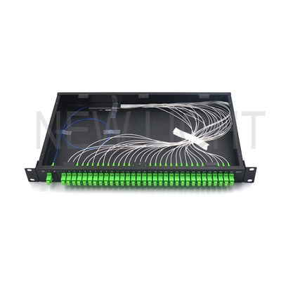 Rack Mounted 1x32 Fiber Optic Splitter with Stainless Steel Tube for High Reliability PLC Optical Splitter