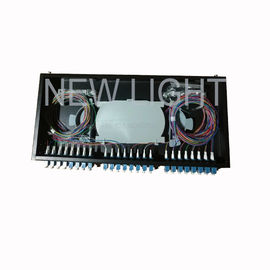 Rack Mounted 48 Port LC Fiber Patch Panel 1U 48 Fiber OM3 / OM4 Multimode
