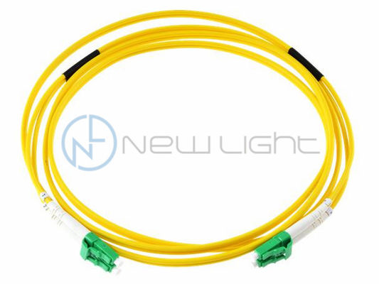 Green LC APC SM G657A2 Fiber Cable 9/125um Indoor Optical Fiber Patch Cord with Low Insertion Loss