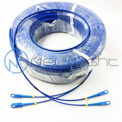 50M Anti-Rat Bit Armoured Single Mode G652D Optical Fiber Patch Cord for FTTH Network