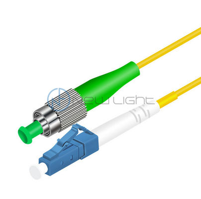 FC to LC 9/125um Fiber Optic Patch Cord with ≤0.1dB Insertion Loss for Communication Test Equipment