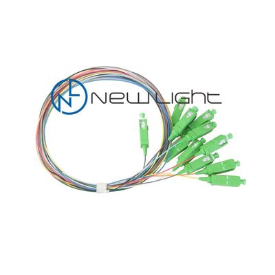 3m 12 color PVC LSZH Om3 Sc Fiber Optic Pigtail