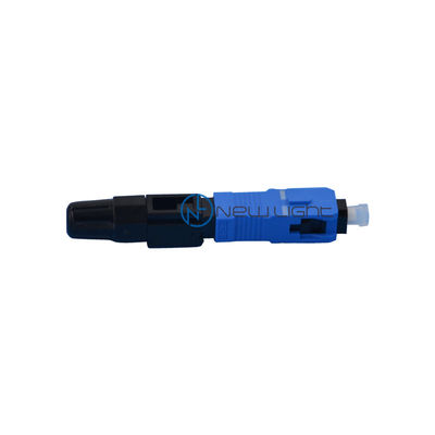 SC APC Quick Assembly Connector with 0.2db Insertion Loss and Corrosion Resistant UL-rated Plastic Housing