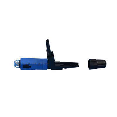SC UPC Optical Cable Connector with Low Insertion Loss, Corrosion Resistant and UL-rated Plastic Housing for Field Assembly