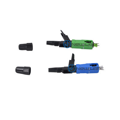 0.3dB Insertion Loss Pre-Stubbed 2.0mm FTTH Fiber Quick Connector with >90N Tensile Strength