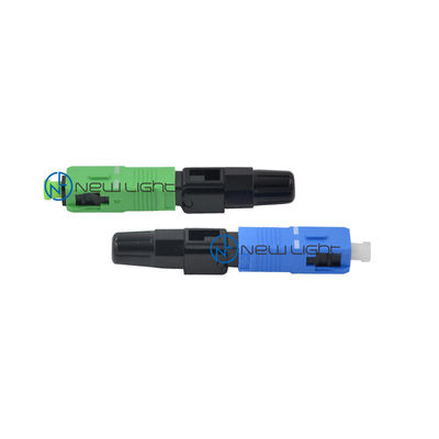 SC/APC Field Assembly Connector with ≤0.3dB Insert Loss >90N Tensile Strength for 2.0mm Cable
