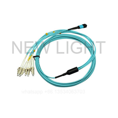 12F Female to Male MTP Trunk Cable with 3.5mm PVC Jacket for OM3 OM4 Compatibility