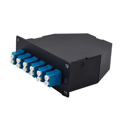 Rack Mounted 12 Fibers MPO Cassette Module with 1550nm Wavelength for High-Density Fiber Optic Networks
