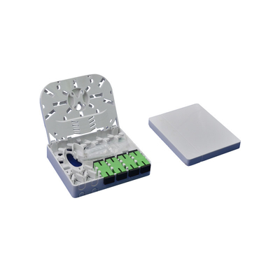 ABS Rackmount 4core Ftth Fiber Optic Terminal Box / Optic Distribution Box