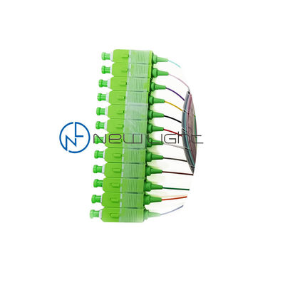 LSZH Jacket 12 Color 1M Fiber Optic Pigtail with SC E2000 FC ST Connectors for High Return Loss Applications